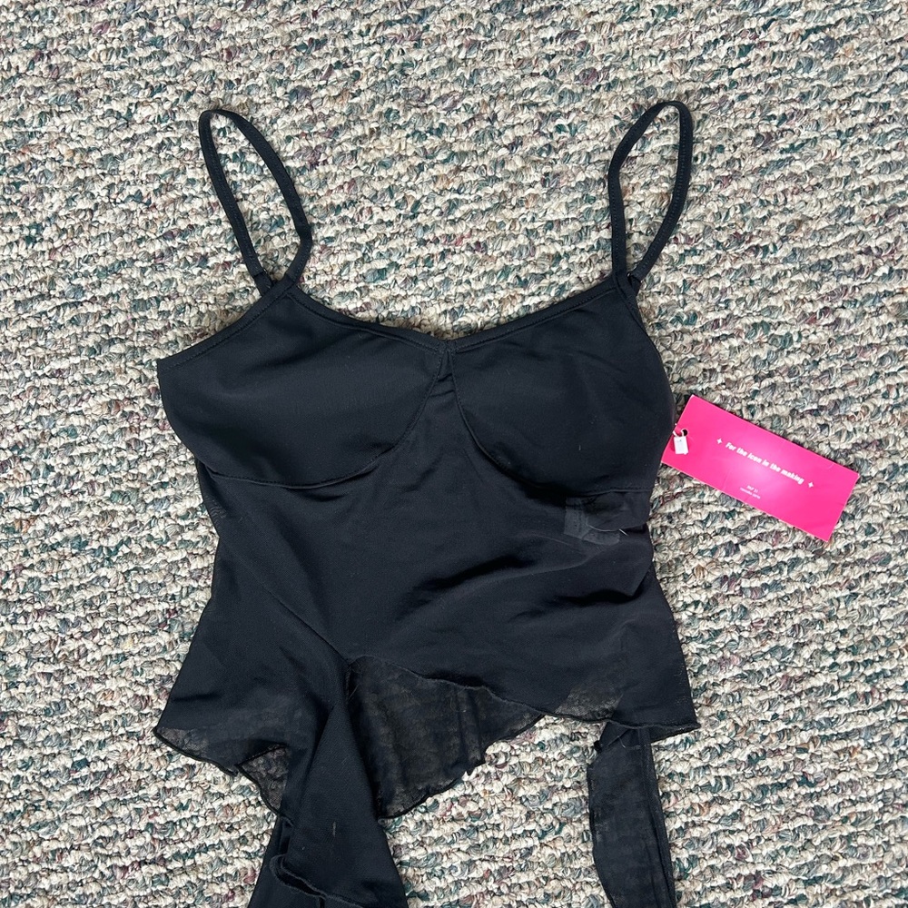 SHEIN Black Sheer Mesh Camisole